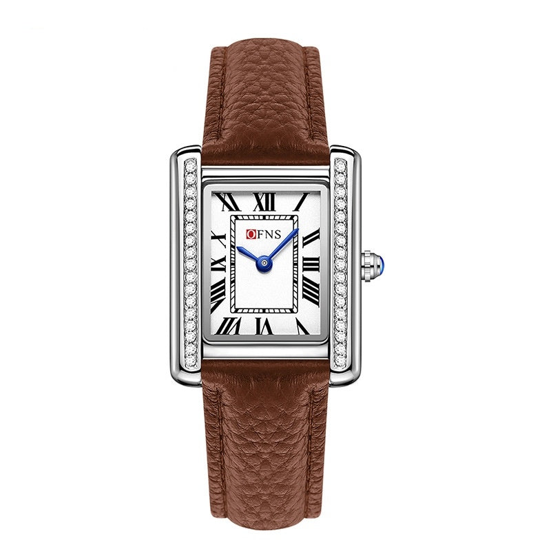 Diamond Inlaid Quartz Watch