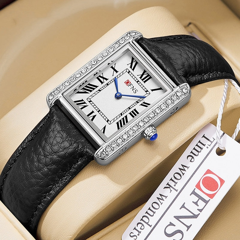 Diamond Inlaid Quartz Watch
