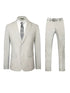 Men’s Fashionable Suits for Balls and Banquets Events - stylish light grey suit with pants and tie