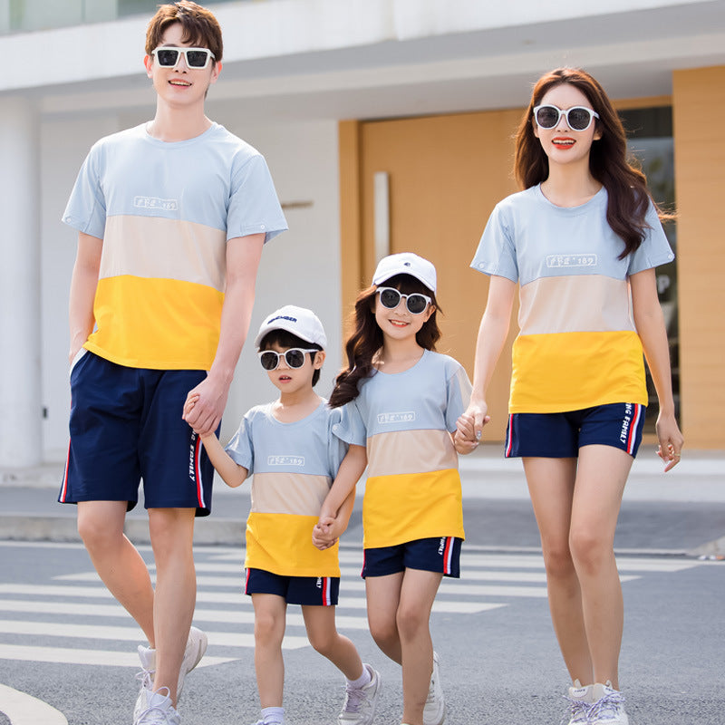 Family Matching Striped Summer Outfit Set