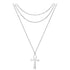 Stainless steel layered necklace