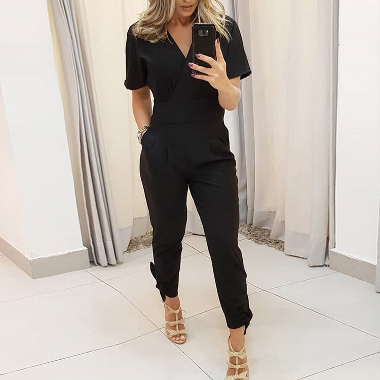 Stacked slim-fit jumpsuit Stylish Comfortable Streetwear