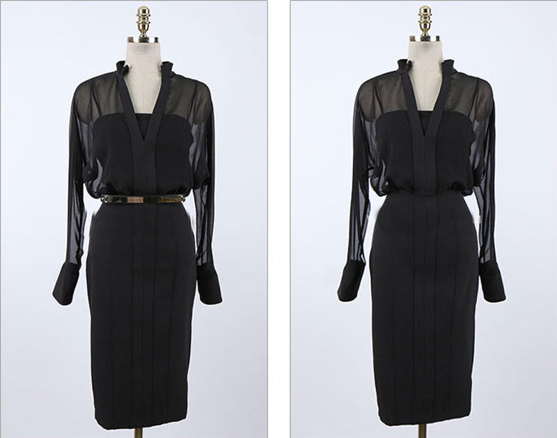 Slim Fit Hip Dress Elegant Body-Hugging Party Outfit