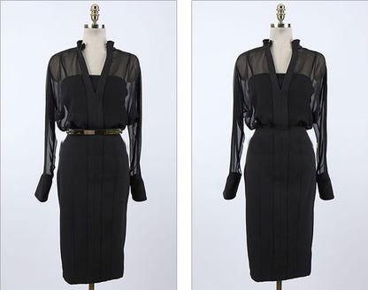 Slim Fit Hip Dress Elegant Body-Hugging Party Outfit