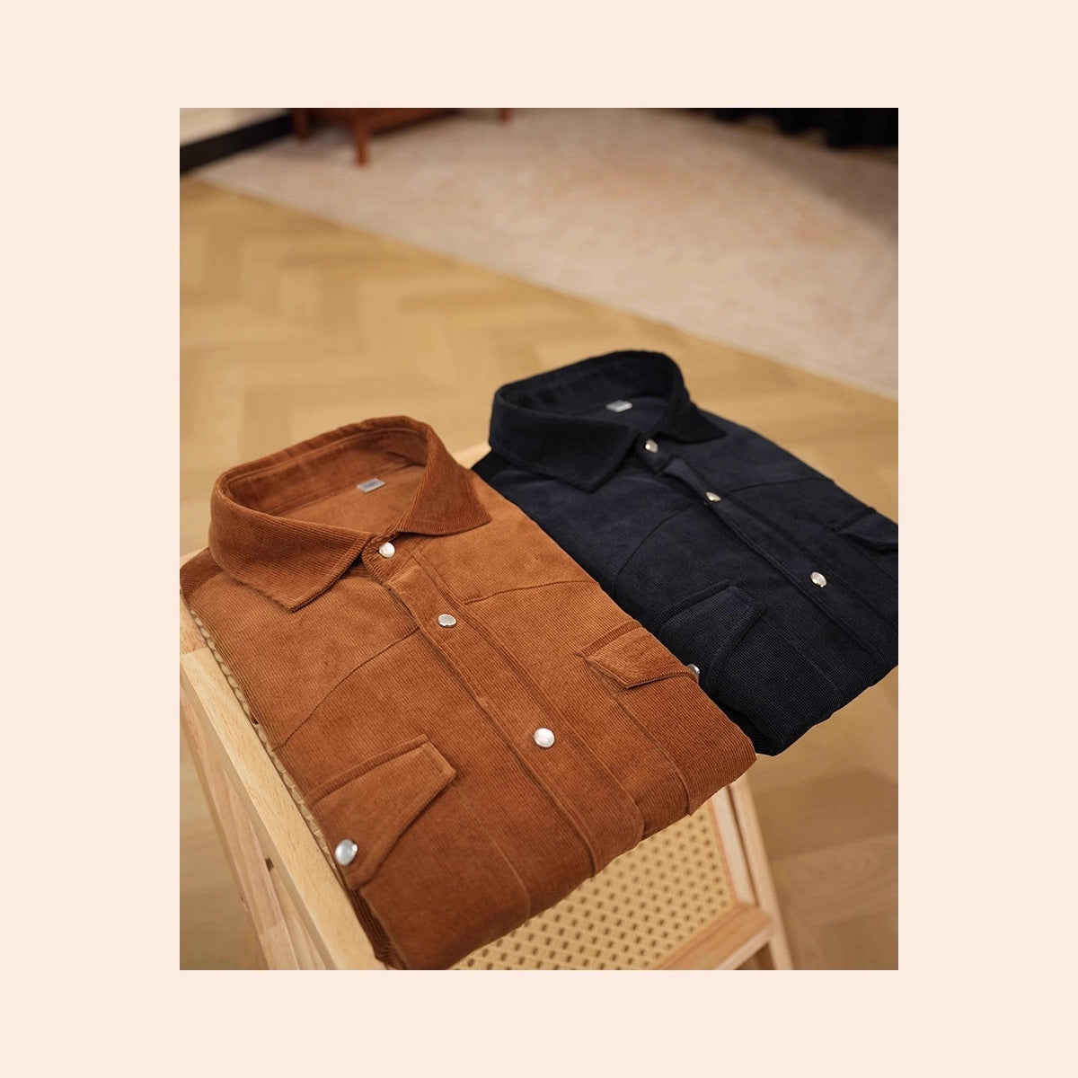 Men’s Casual Business Shirt  Pure Cotton Lampwick Weave