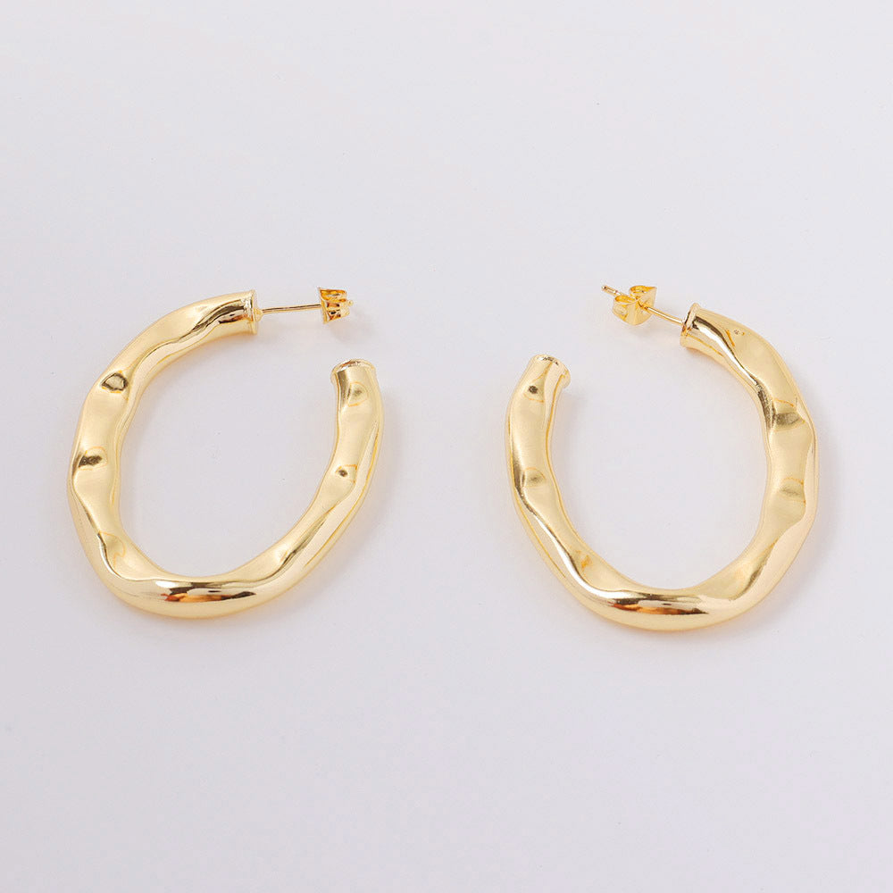 Personalized Simple Net Red Earrings Jewelry