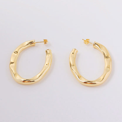 Personalized Simple Net Red Earrings Jewelry