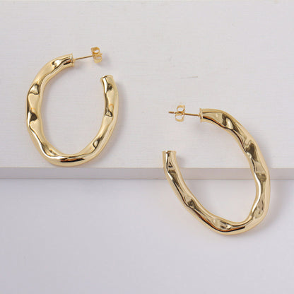 Personalized Simple Net Red Earrings Jewelry