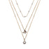 Multi-layered butterfly pearl necklace