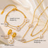 Stainless Steel Daisy Flower Necklace and Earrings Set