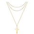 Stainless steel layered necklace