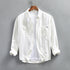 Retro Minimalist Workwear Long-sleeve Shirt For Men