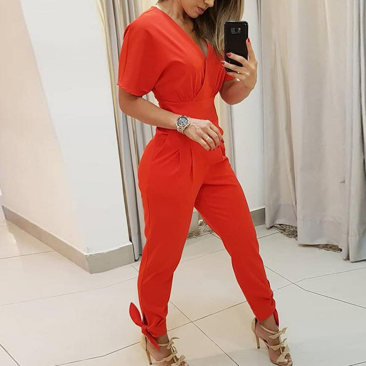 Stacked slim-fit jumpsuit Stylish Comfortable Streetwear