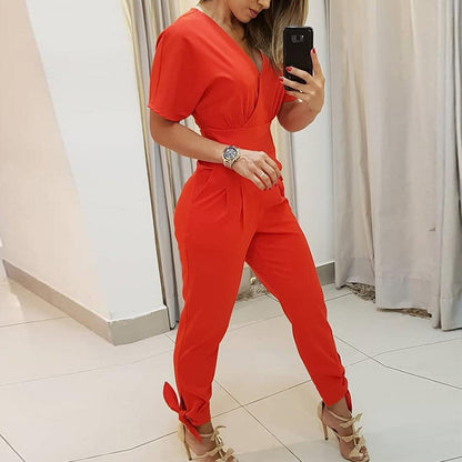 Stacked slim-fit jumpsuit Stylish Comfortable Streetwear