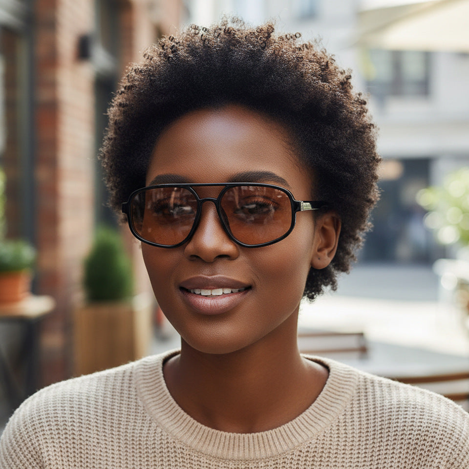 Fashionable Retro Versatile UV Protective Sunglasses