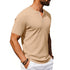 Athleisure Stretch Ribbed Short-Sleeve T-Shirt